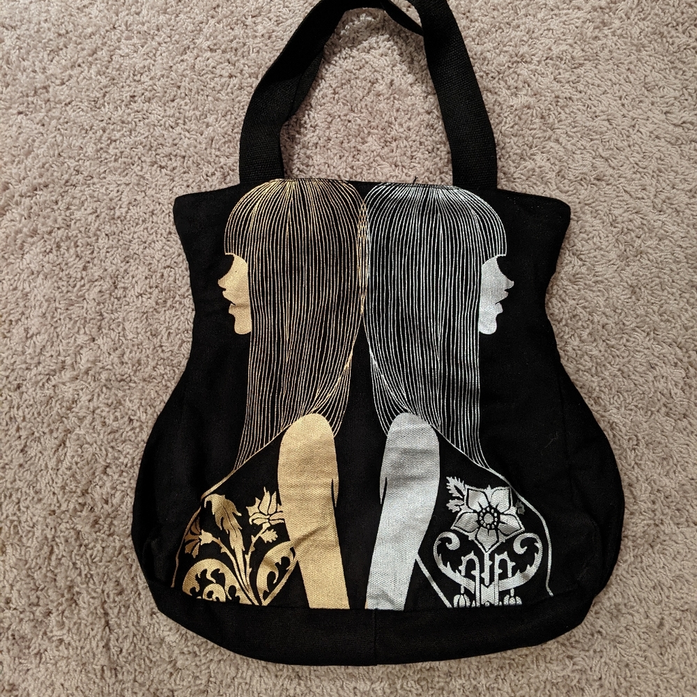 Custo Barcelona Canvas Zippered Tote Bag